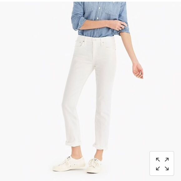 J. Crew Sz 23P Petite slim boyfriend jean in White - Picture 1 of 8